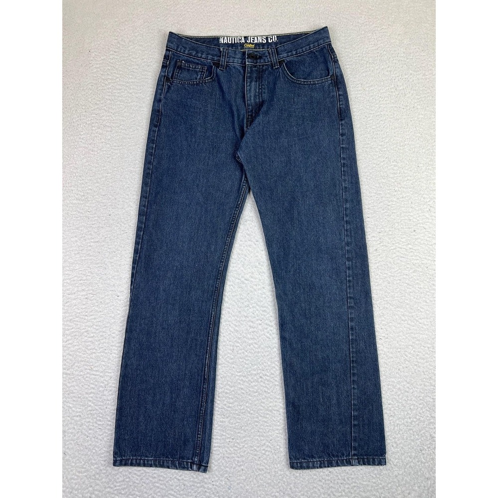 Nautica Jeans Co. Jeans Womens 16 Blue Straight Leg Mid Rise Denim Zip‎ Fly